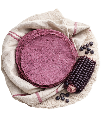 Tortillas de maíz morado Natural Stem